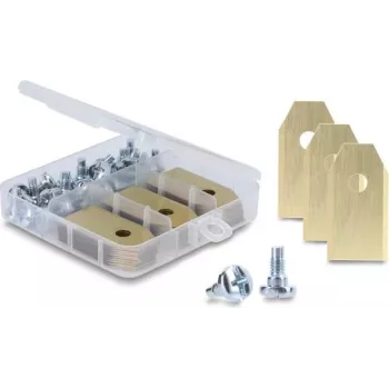 Delock lames de rechange revêtues de titane pour tondeuses robots Husqvarna, Gardena et Segway (lot de 30)