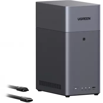 Pack UGREEN DH2300 avec 2x Seagate IronWolf NAS 4 To CMR (noir)