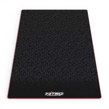 Tapis de sol Nitro Concepts pour cockpits de sim racing, 150 x 75 cm, antidérapant, noir