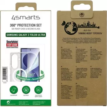 Ensemble de protection 360° 4smarts pour Samsung Galaxy Z Fold8 Ultra – coque, verre trempé et film intérieur