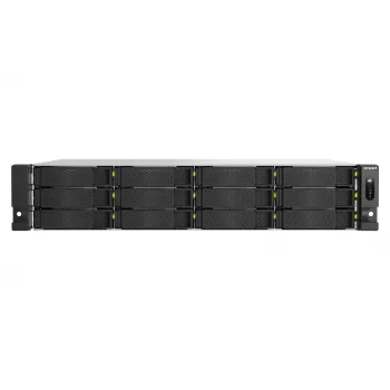 QNAP TS-H1465U-RP-8G NAS rack 2U 12 baies avec Intel Xeon D-1622, 16 Go DDR4 ECC, 2x 10GbE, alimentation redondante