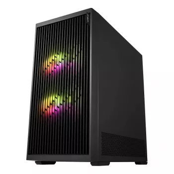 Fortron M330 boîtier PC mini tour en verre trempé, noir