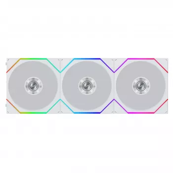 Lian Li UNI FAN TL FLEX Wireless ARGB Reverse Blade ventilateur 120 mm pack de 3 avec contrôleur - blanc