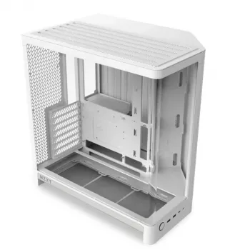 Boîtier gaming moyen tour airflow NZXT H6 2026 blanc verre trempé