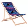 GRB GreenBlue GB183 chaise longue classique en hêtre avec motif toucan