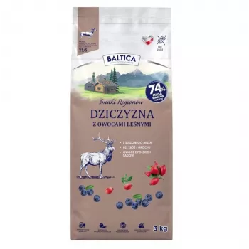 BA5 BALTICA Flavours of Regions Gibier et fruits des bois Aliment sec pour petites races 3kg