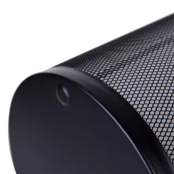 Deli Corbeille à papier en maille 12L noire