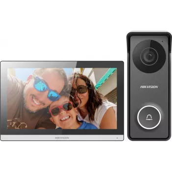 Kit d'interphone vidéo hybride HD Hikvision DS-KIS313-P(B)