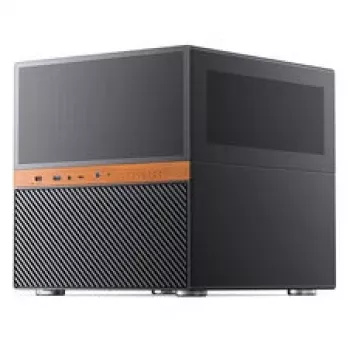 Boîtier cube NAS Jonsbo N6, Micro-ATX, acier/mesh, noir
