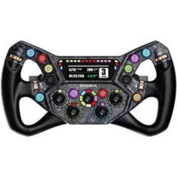 Volant Moza Racing KS Pro - volant de sim racing 300 mm en fibre de carbone avec boutons RGB, palettes magnétiques, fixation rapide sans fil