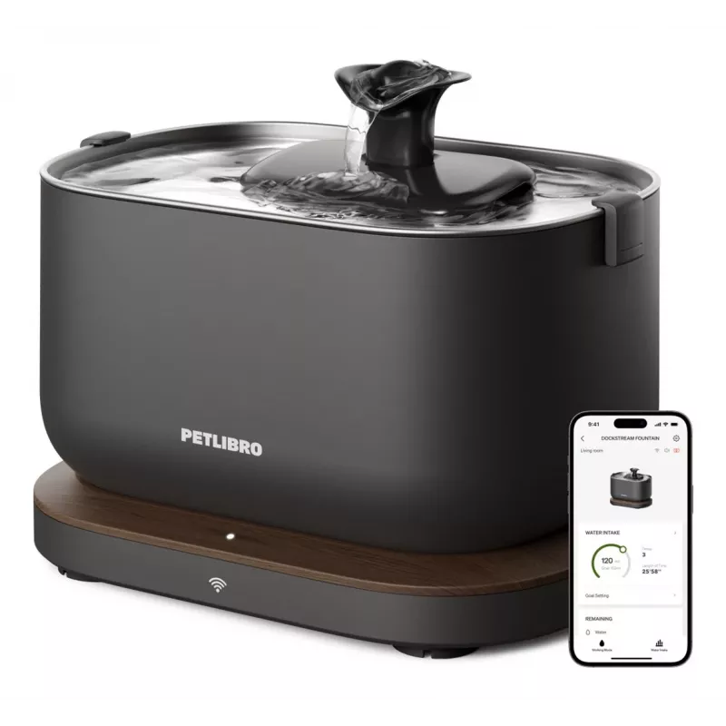 Petlibro Dockstream fontaine à eau avec application, noir