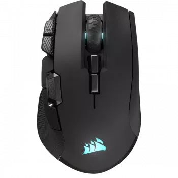 Souris gaming CORSAIR Ironclaw Wireless SE - 26 000 DPI, optique, SLIPSTREAM Wireless, Bluetooth, USB, RGB, noire