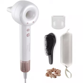 Sèche-cheveux professionnel ionique CNC VV7120 CONCEPT 2200W avec diffuseur, noir/cuivre