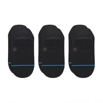 Chaussettes de sneakers Stance Icon No Show lot de 3 noires