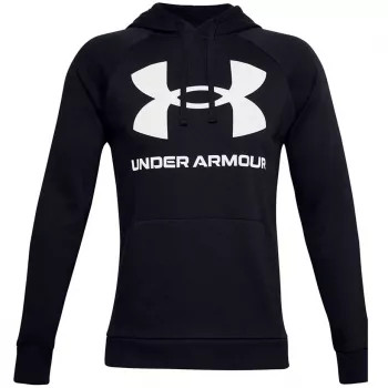Sweat à capuche Under Armour Rival Fleece Big Logo HD homme noir 1357093 001