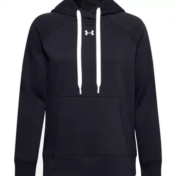 Sweat à capuche Rival Fleece HB Under Armour femme noir 1356317 001