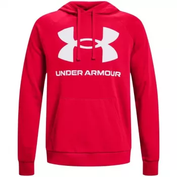 Sweat à capuche Rival Fleece Big Logo homme Under Armour rouge