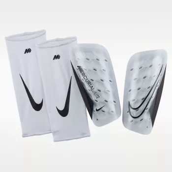 Protège-tibias de football Nike Mercurial Lite blancs DN3611 100 L