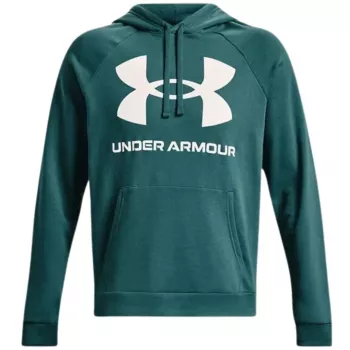 Sweat à capuche Rival Fleece Big Logo homme Under Armour HD Green 1357093 722