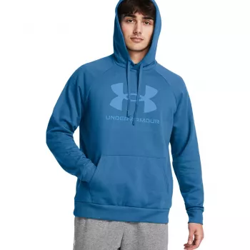 Sweat à capuche Under Armour Rival Fleece Logo HD pour homme Academy Blue M