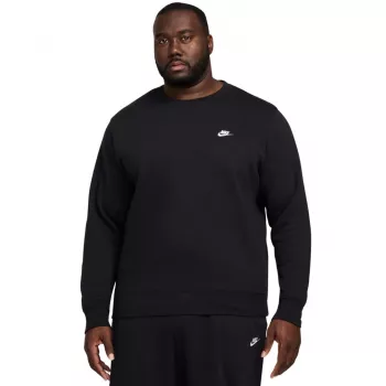 Sweat col rond Nike Club BB pour homme, noir, FN3886 010, M