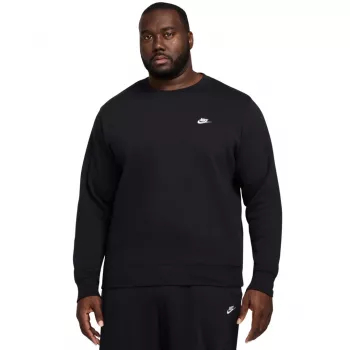 Sweat col rond Nike Club BB pour homme noir FN3886-010 taille L