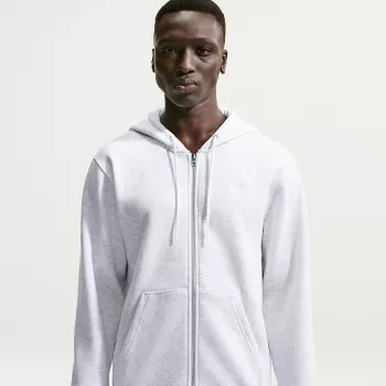 Sweat à capuche Nike Club BB FZ pour homme, gris, FN3861 051, M