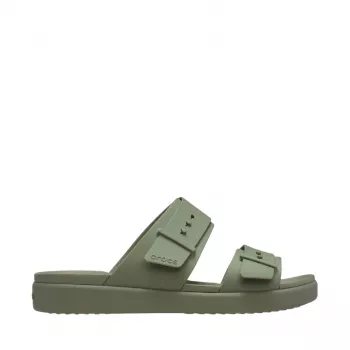 Crocs Brooklyn Buckle Low Women's Platform Sandals Green 211215 3BX 38-39