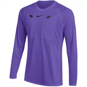 Maillot d'arbitre de football à manches longues Dri-FIT Referee III Nike homme - Court Purple/blanc - XL