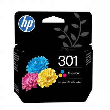 HP 301 cartouche d'encre originale tricolore (cyan, magenta, jaune) - rendement standard