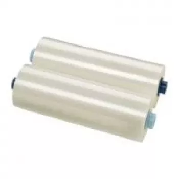 Film de laminage en rouleau GBC EZload, lot de 2, brillant, 30,5 cm x 75 m, 75 microns, transparent