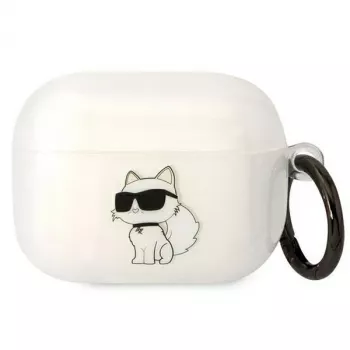 Karl Lagerfeld KLAPHNCHTCT Coque transparente Ikonik Choupette pour AirPods Pro
