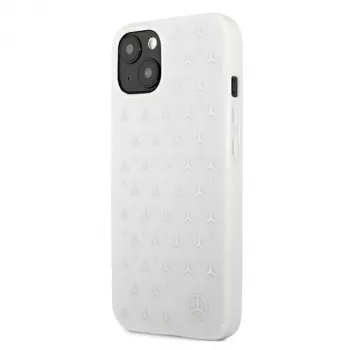 Mercedes-Benz Silver Stars coque rigide pour iPhone 13/14/15 6,1 pouces – blanche