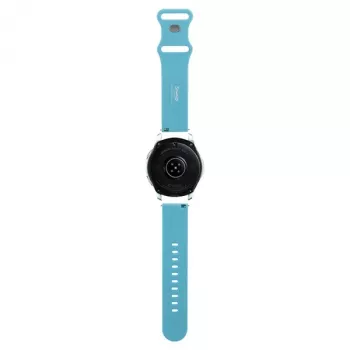 Hello Kitty Bracelet de montre universel en silicone Kitty Head bleu 22 mm