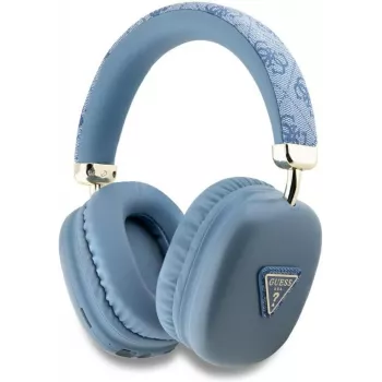 Casque sans fil GUESS 4G Triangle Logo Bluetooth 5.3 bleu