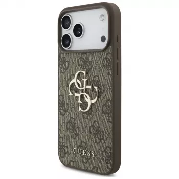 Coque arrière GUESS 4G Big Logo pour Apple iPhone 17 Pro / 18 Pro - marron