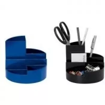 Organiseur de bureau MAUL cylindrique noir 140 mm de diamètre 125 mm de hauteur