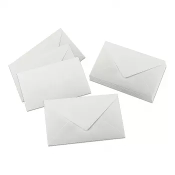 Enveloppes en papier blanches Sigel DU701 C6, lot de 24, autocollantes, 80 g/m², compatibles laser et jet d'encre