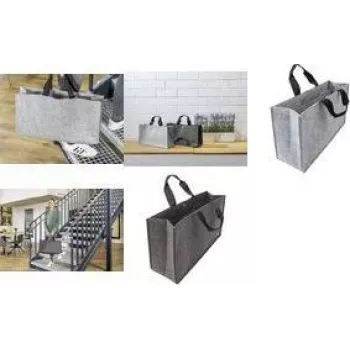 SIGEL BA431 Desk Sharing Bag Basic L feutre PET recyclé gris clair