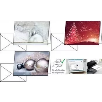 Carte de Noël Sigel DS024 Exquisite, A6, 220 g/m², 25 pièces