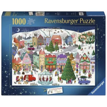 Puzzle Ville de Noël enchantée Ravensburger (1000 pièces)