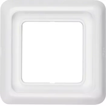 Hager WWD1100PW Cadre de finition encastré 1 poste avec joint, IP44, blanc polaire brillant