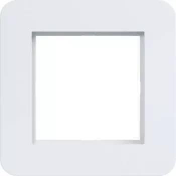 Hager WAD9100WG Cadre de finition 1 poste, série C.8, blanc clair brillant