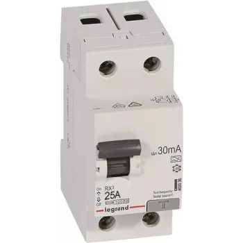 Legrand 402036 RX3 interrupteur différentiel 25A 2 pôles 30mA type A 230V AC 2 modules