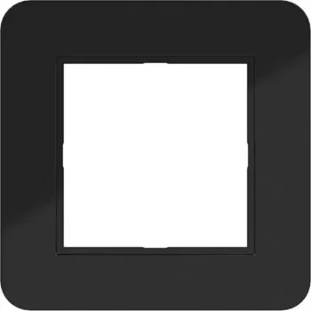 Hager WAD9100BG C.8 Cadre de finition 1 poste, noir nuit brillant