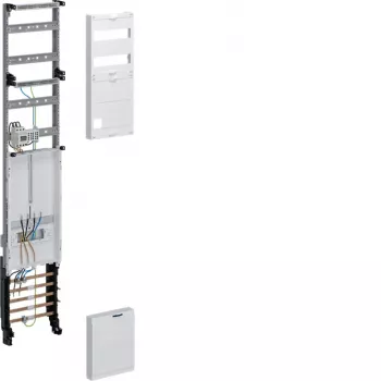 Panneau compteur universel Hager ZH53X9ST, 1 emplacement compteur, 3 rangées de distribution, 1350 mm, précâblé, jeu de barres 5 pôles, 63 A, homologation régionale NRW/SH/MV/N-Sachsen
