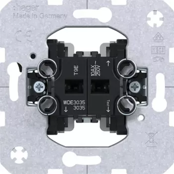 Hager WDE3035 mécanisme d'interrupteur série, encastré, 10 AX, 250 V, bornes à vis, sans halogène