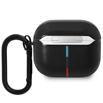 BMW BMA322PVTK coque AirPods 3e génération noire en cuir Curved Line