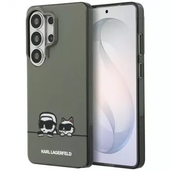 Coque MagSafe IML Peekaboo Karl & Choupette Karl Lagerfeld pour Samsung Galaxy S26 Ultra verte