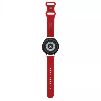 Hello Kitty bracelet de montre universel en silicone HKUWMSCHBLR tête de Kitty rouge 20 mm
